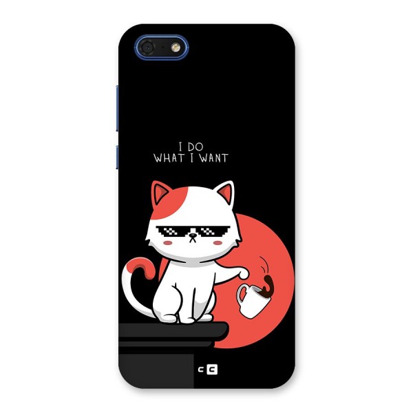 Cute Attitude Cat Back Case for Honor 7s