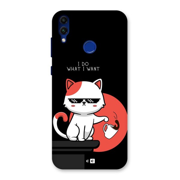 Cute Attitude Cat Back Case for Honor 8C