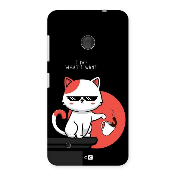 Cute Attitude Cat Back Case for Lumia 530