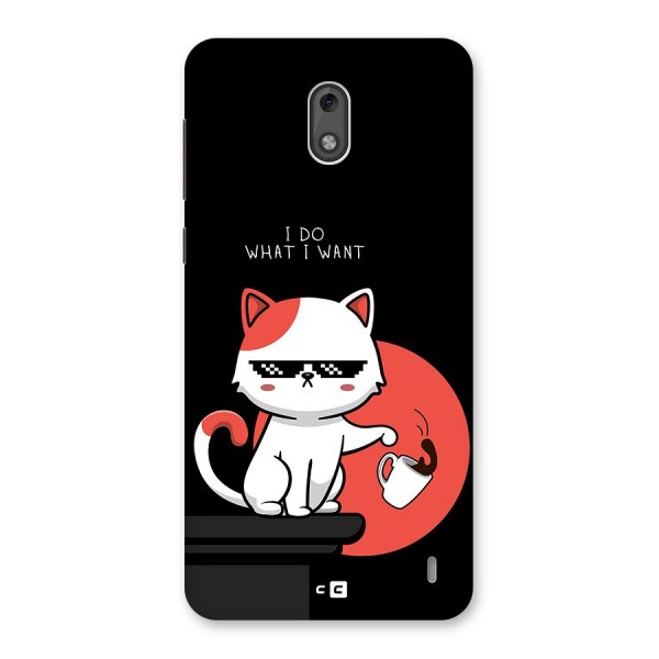 Cute Attitude Cat Back Case for Nokia 2