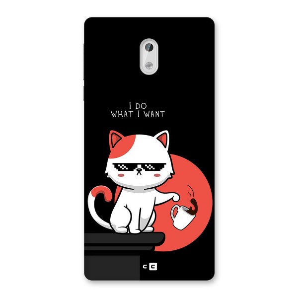 Cute Attitude Cat Back Case for Nokia 3