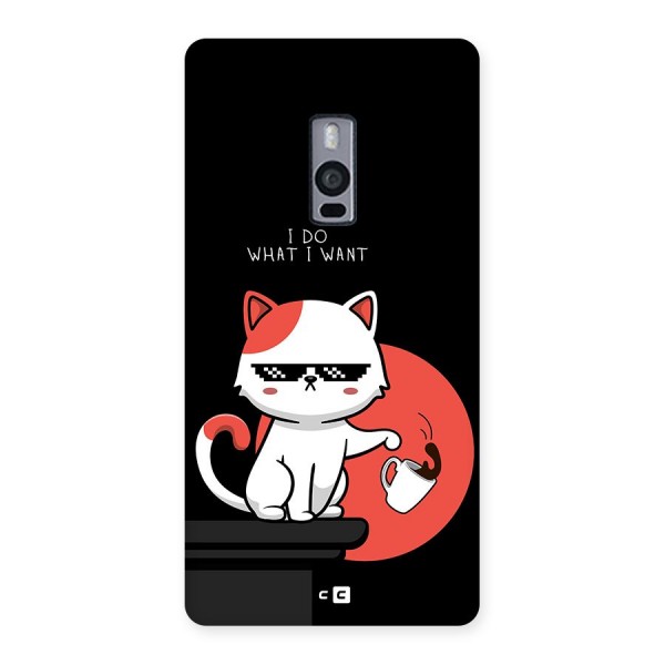 Cute Attitude Cat Back Case for OnePlus 2
