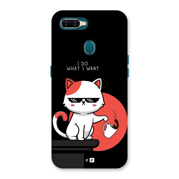 Cute Attitude Cat Back Case for Oppo A11k