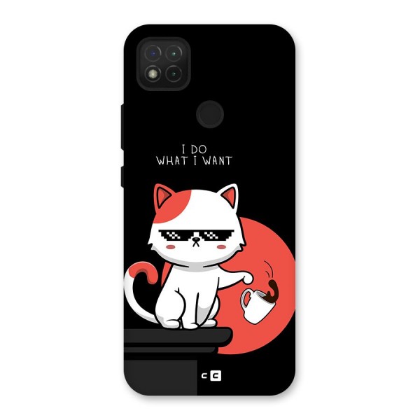 Cute Attitude Cat Back Case for Redmi 9