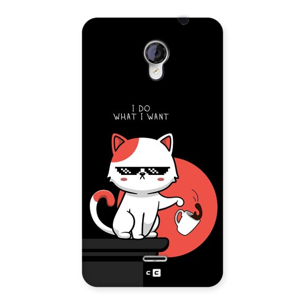 Cute Attitude Cat Back Case for Unite 2 A106