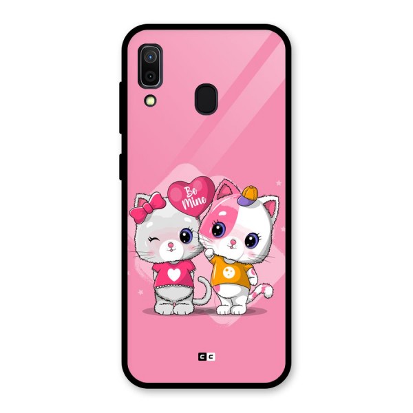 Cute Be Mine Glass Back Case for Galaxy A30