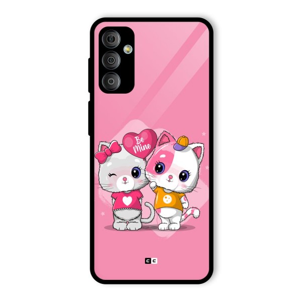 Cute Be Mine Glass Back Case for Galaxy F23