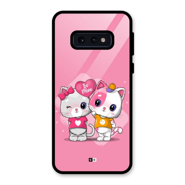 Cute Be Mine Glass Back Case for Galaxy S10e