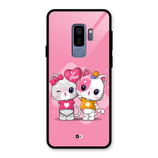 Cute Be Mine Glass Back Case for Galaxy S9 Plus