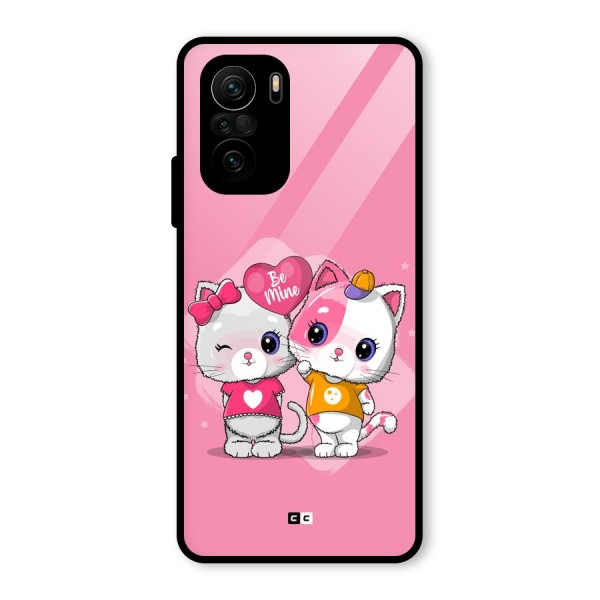 Cute Be Mine Glass Back Case for Mi 11x