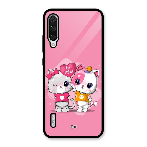 Cute Be Mine Glass Back Case for Mi A3