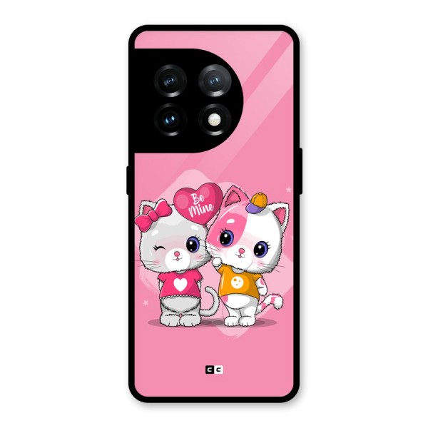 Cute Be Mine Glass Back Case for OnePlus 11