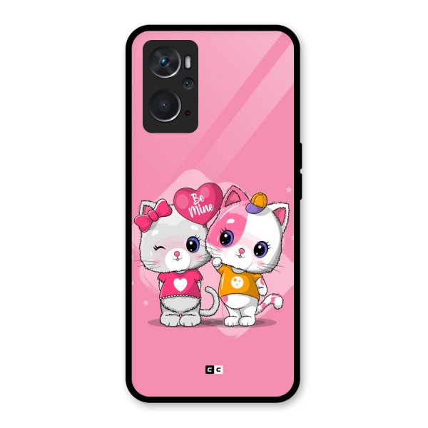 Cute Be Mine Glass Back Case for Oppo K10 4G