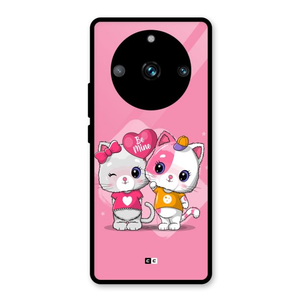 Cute Be Mine Glass Back Case for Realme 11 Pro