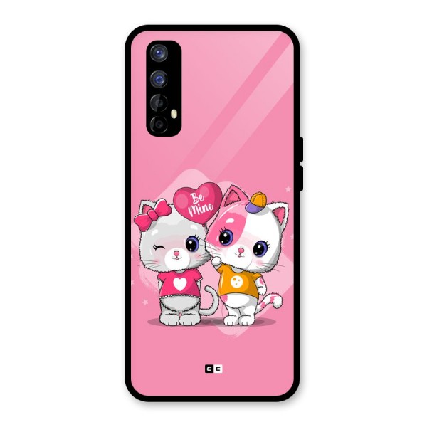 Cute Be Mine Glass Back Case for Realme 7