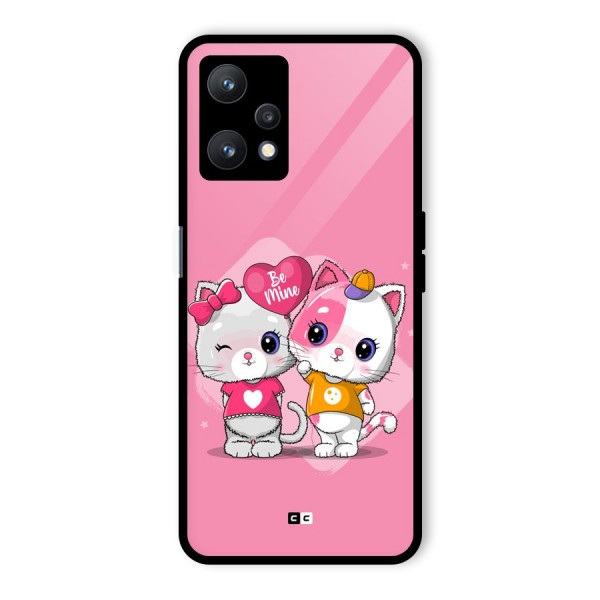 Cute Be Mine Glass Back Case for Realme 9 Pro 5G
