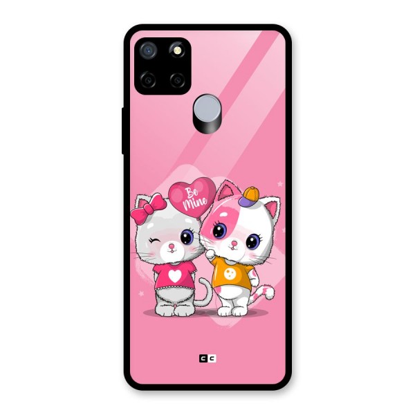 Cute Be Mine Glass Back Case for Realme C12