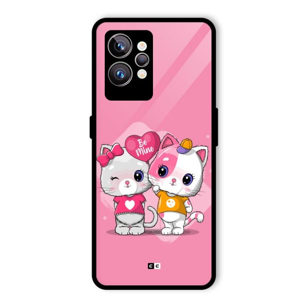 Cute Be Mine Glass Back Case for Realme GT2 Pro