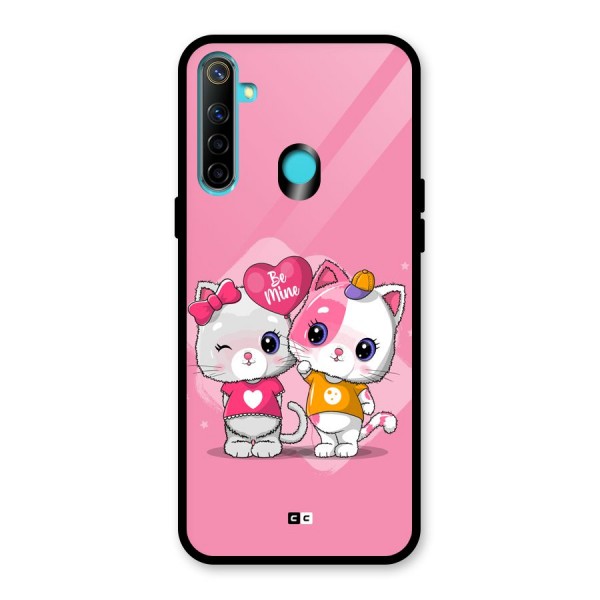 Cute Be Mine Glass Back Case for Realme Narzo 10