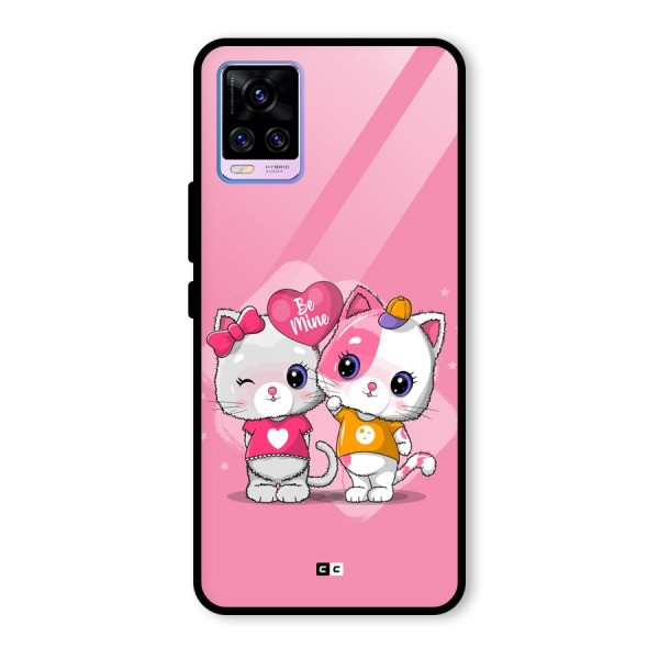 Cute Be Mine Glass Back Case for Vivo V20 Pro