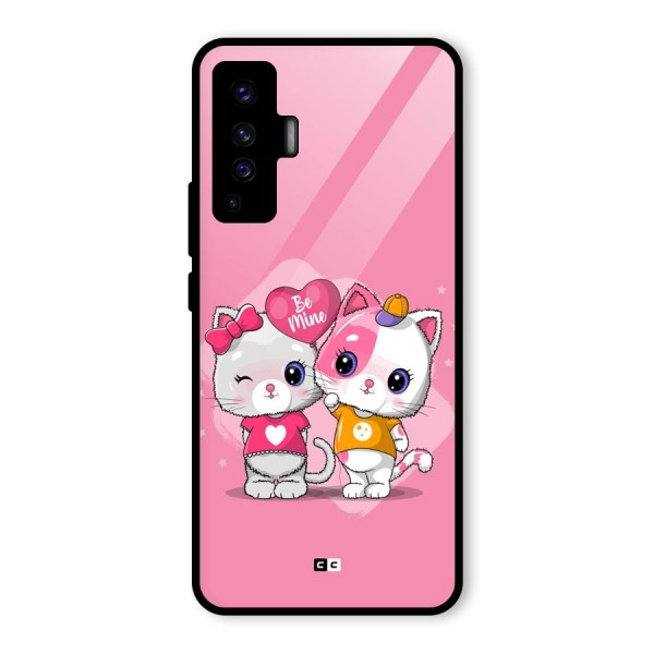 Cute Be Mine Glass Back Case for Vivo X50