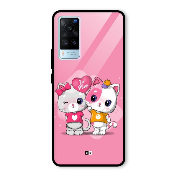 Cute Be Mine Glass Back Case for Vivo X60
