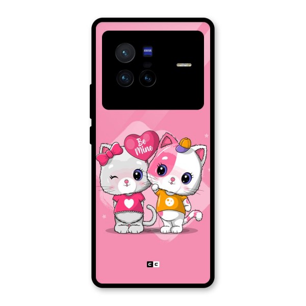 Cute Be Mine Glass Back Case for Vivo X80