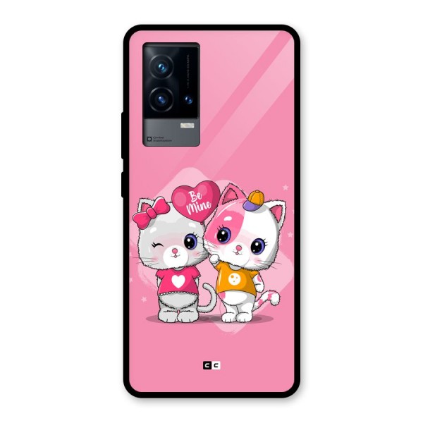 Cute Be Mine Glass Back Case for iQOO 9 5G