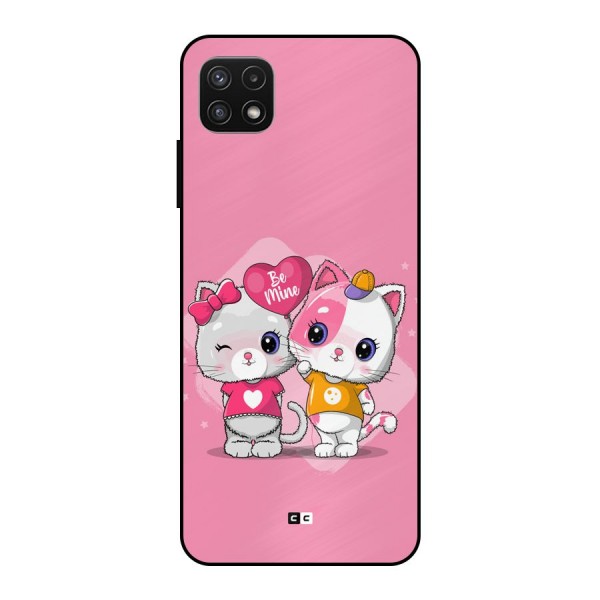 Cute Be Mine Metal Back Case for Galaxy A22 5G