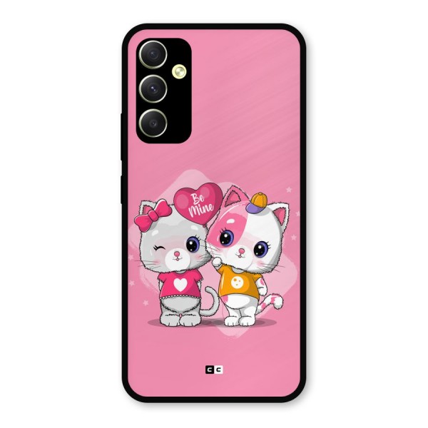 Cute Be Mine Metal Back Case for Galaxy A34