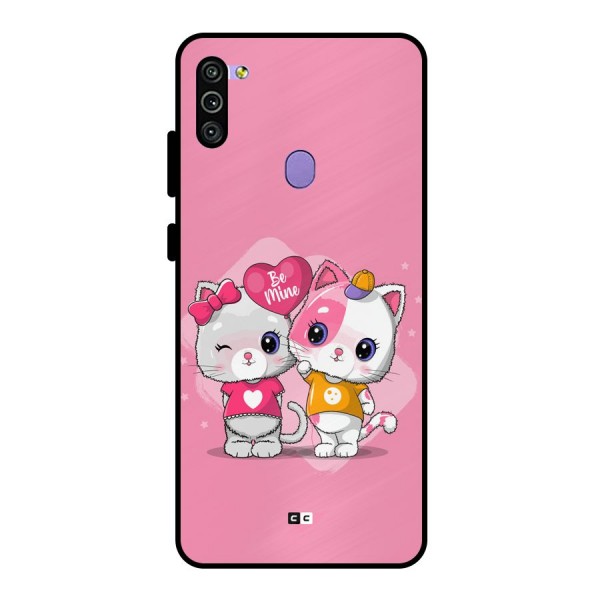 Cute Be Mine Metal Back Case for Galaxy M11