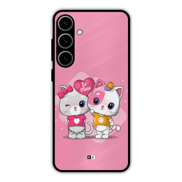 Cute Be Mine Metal Back Case for Galaxy S24 Plus