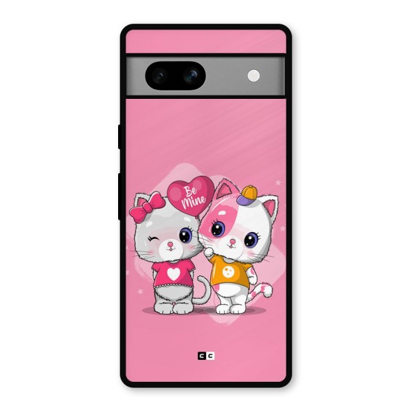 Cute Be Mine Metal Back Case for Google Pixel 7a