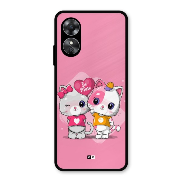 Cute Be Mine Metal Back Case for Oppo A17