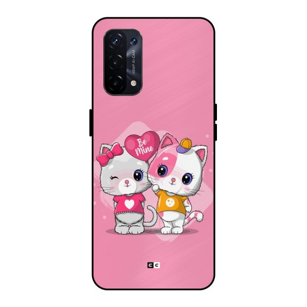 Cute Be Mine Metal Back Case for Oppo A74 5G