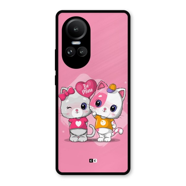 Cute Be Mine Metal Back Case for Oppo Reno10 Pro