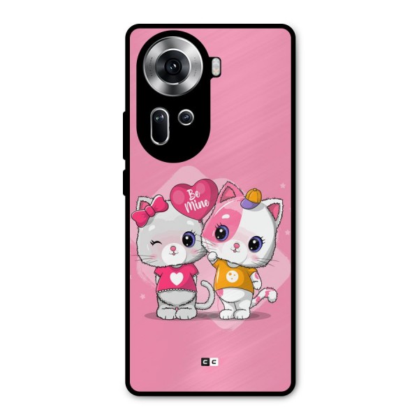 Cute Be Mine Metal Back Case for Oppo Reno11 5G