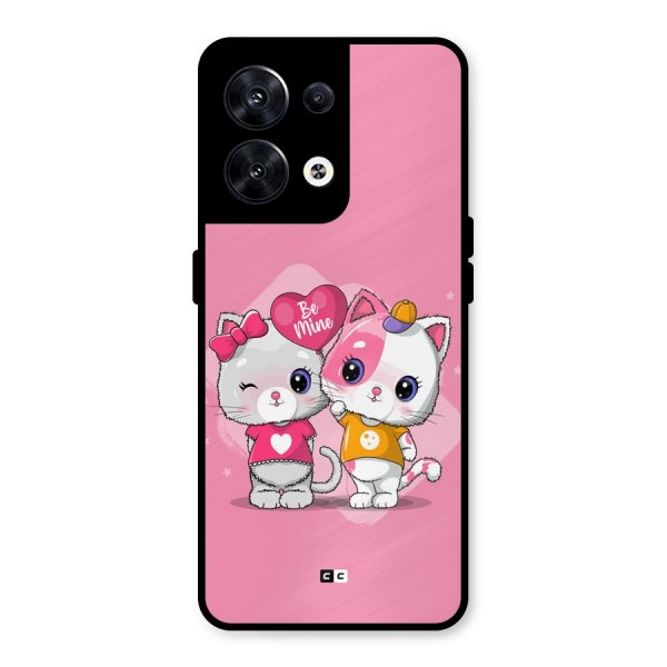 Cute Be Mine Metal Back Case for Oppo Reno8 5G