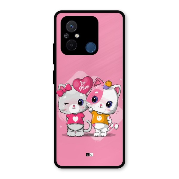 Cute Be Mine Metal Back Case for Poco C55