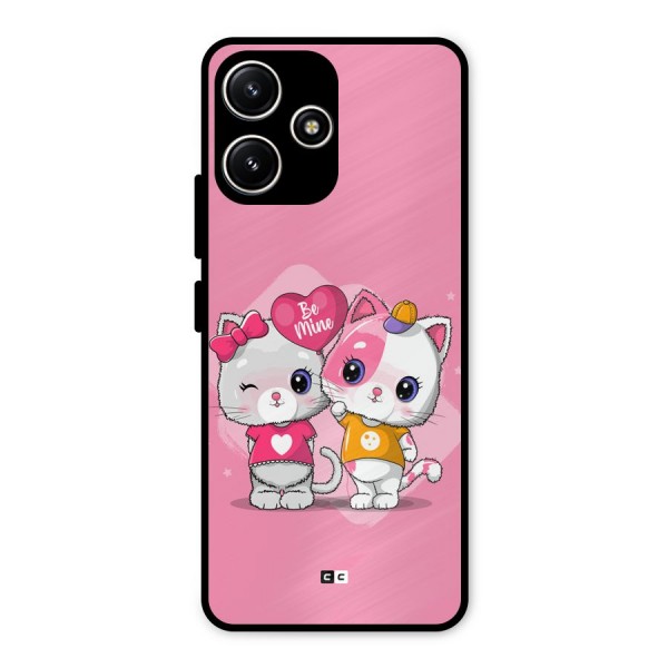 Cute Be Mine Metal Back Case for Poco M6 Pro