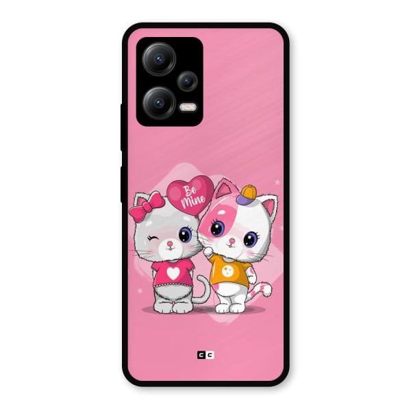 Cute Be Mine Metal Back Case for Poco X5