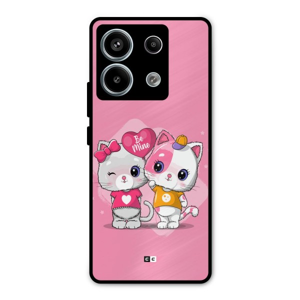 Cute Be Mine Metal Back Case for Redmi Note 13 Pro 5G