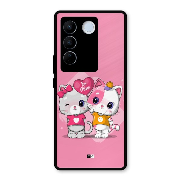 Cute Be Mine Metal Back Case for Vivo V27 Pro