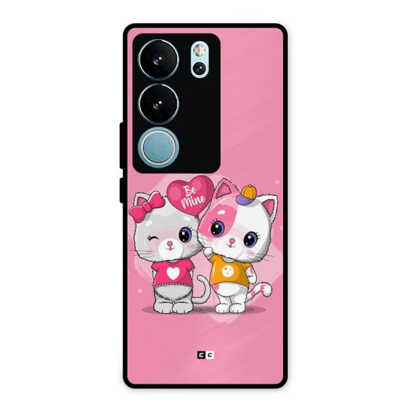 Cute Be Mine Metal Back Case for Vivo V29 Pro