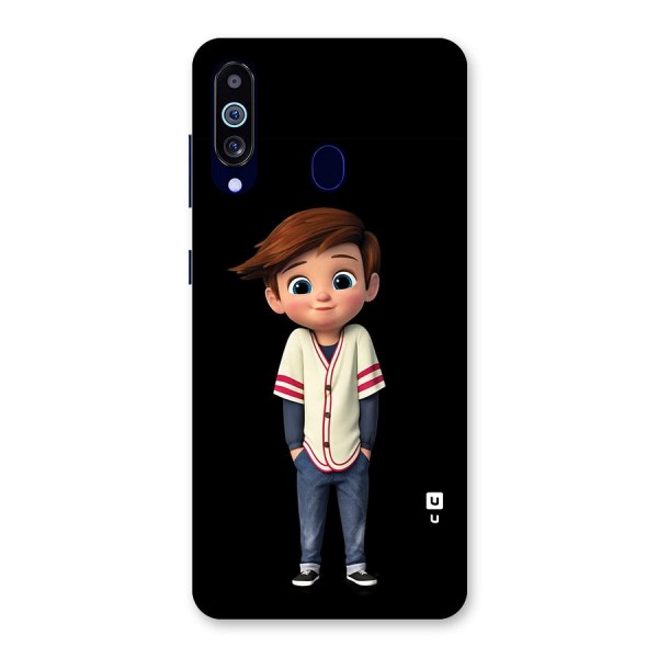 Cute Boy Tim Back Case for Galaxy A60