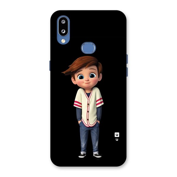 Cute Boy Tim Back Case for Galaxy M01s