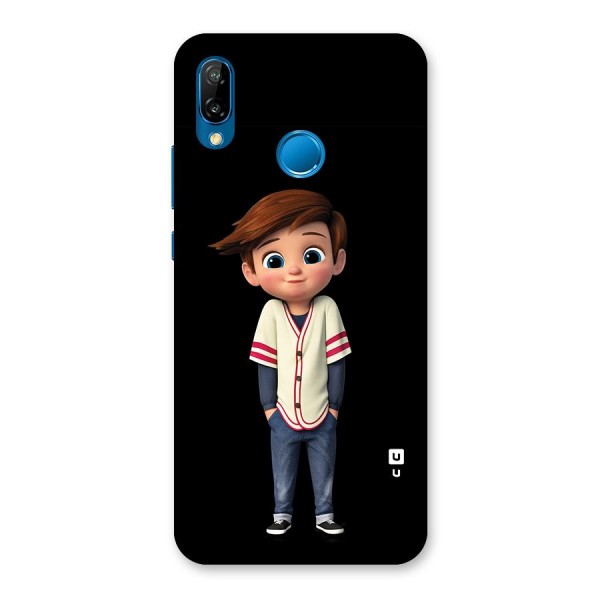 Cute Boy Tim Back Case for Huawei P20 Lite