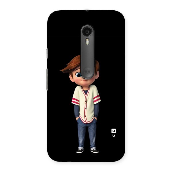 Cute Boy Tim Back Case for Moto G3