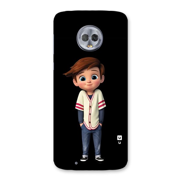 Cute Boy Tim Back Case for Moto G6