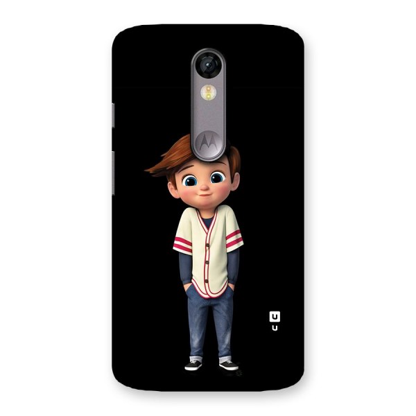 Cute Boy Tim Back Case for Moto X Force